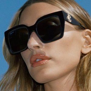 NWOT Jimmy Choo Eleni/G/S - Black